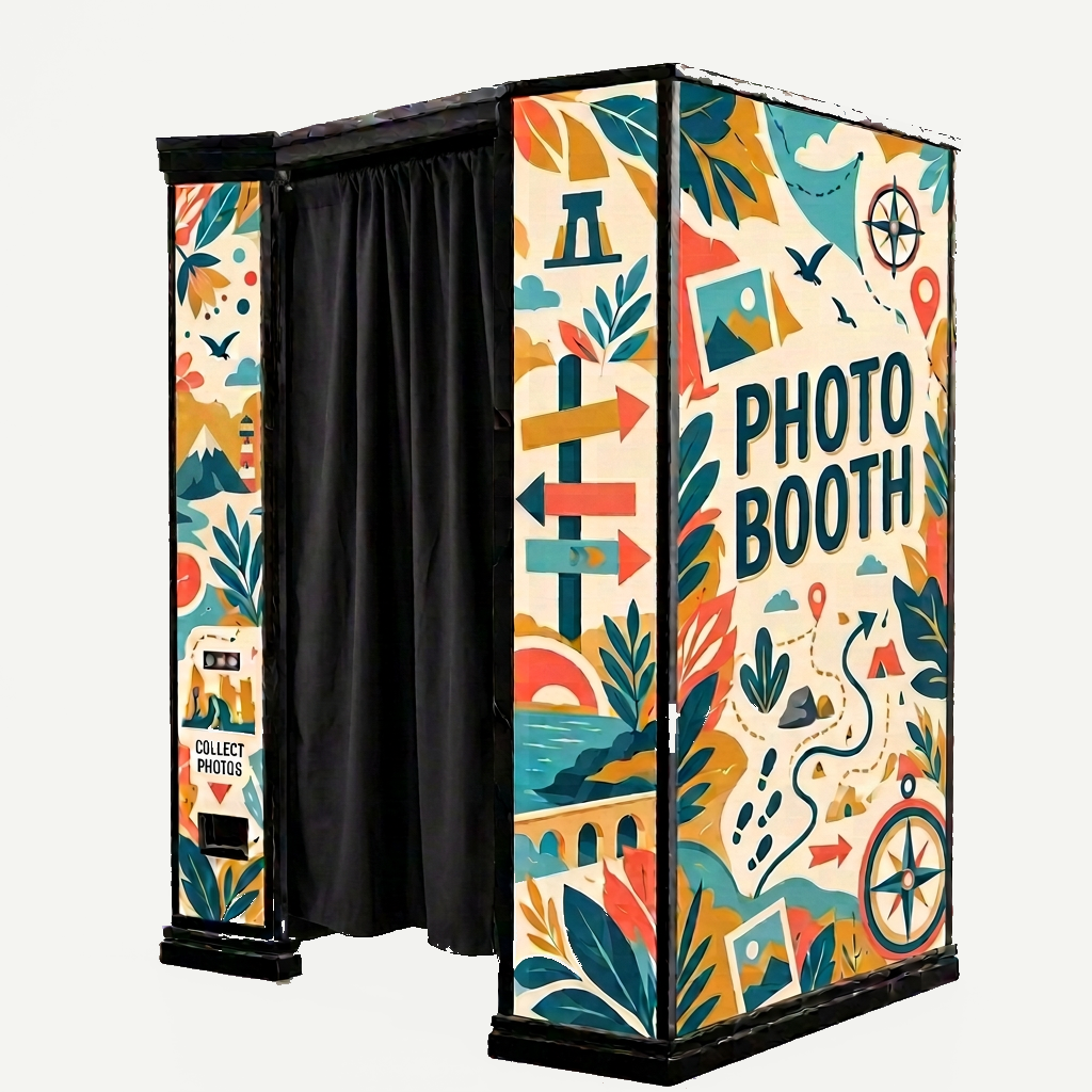 Finished visitor-attraction photobooth treatment
